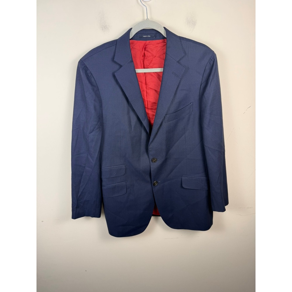 Suitsupply Sienna Int Navy Wool 2pc Suit Vitale Barberis Canonico 42S 34x28